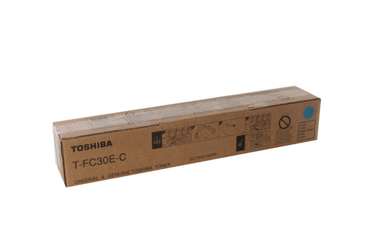 Toshiba T-FC30E-C Orjinal Mavi Toner E-Studio 2050C-2550C-2051C-2551C Resim